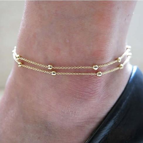 Style: Gold - Happy Ending Anklets in Silver and Gold