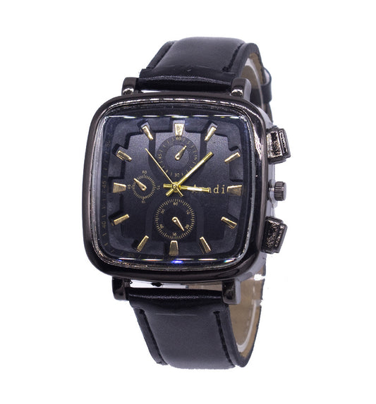 Color: Black A - Men Wrist Watch Set Business Fashion Two-piece Box