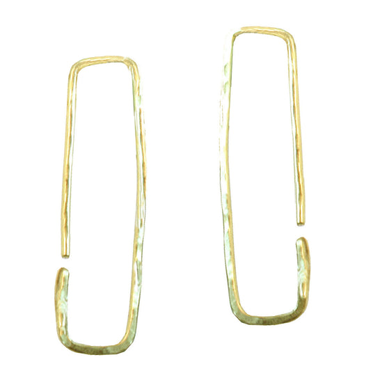 Hoops - Rectangular M - Silver