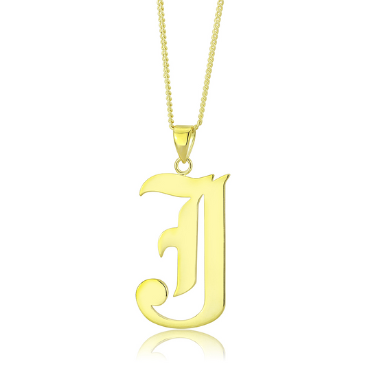 LO230 - Gold Brass Chain Pendant with No Stone