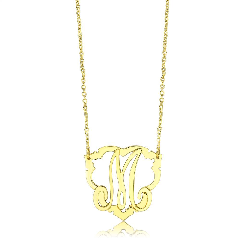 LO4688 - Flash Gold Brass Necklace with No Stone