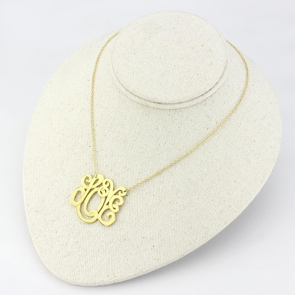 LO4690 - Rhodium Brass Necklace with No Stone