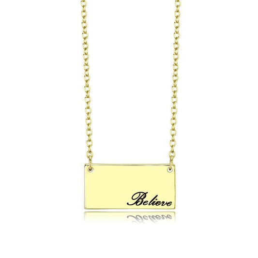 LO4700 - Flash Gold Brass Necklace with Top Grade Crystal  in Clear