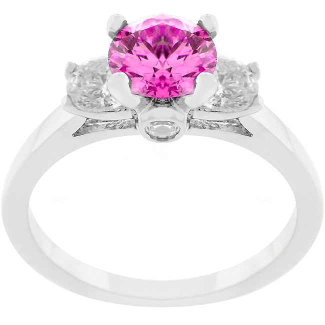 Mini Pink Ice Triplet Ring