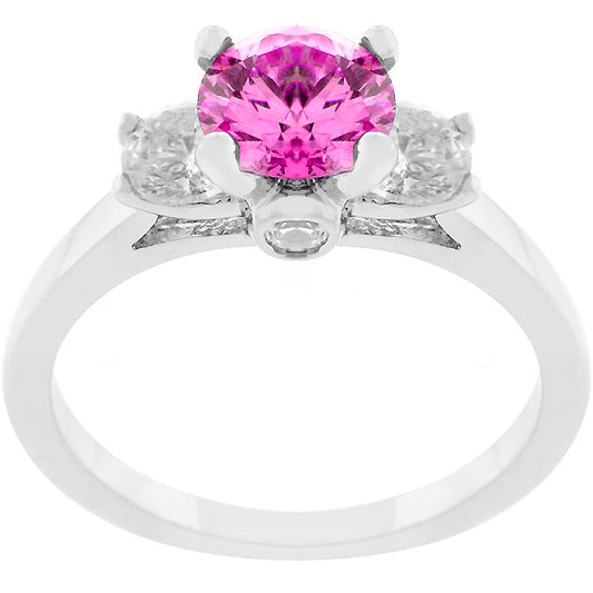 Mini Pink Ice Triplet Ring