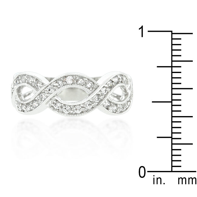 Cubic Zirconia Infinity Band