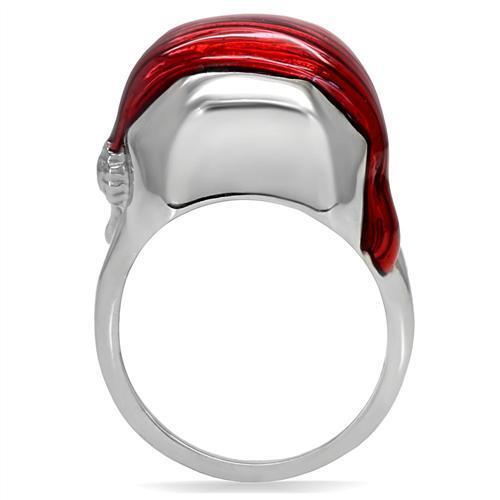 TK210 - High polished (no plating) Stainless Steel Ring with No Stone