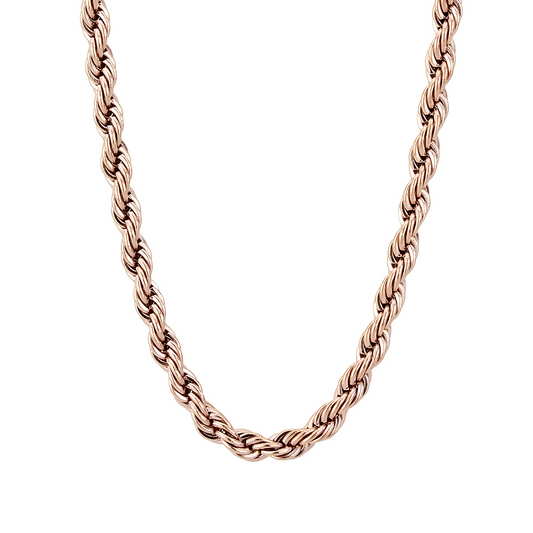 TK2433R - IP Rose Gold(Ion Plating) Stainless Steel Chain with No Stone