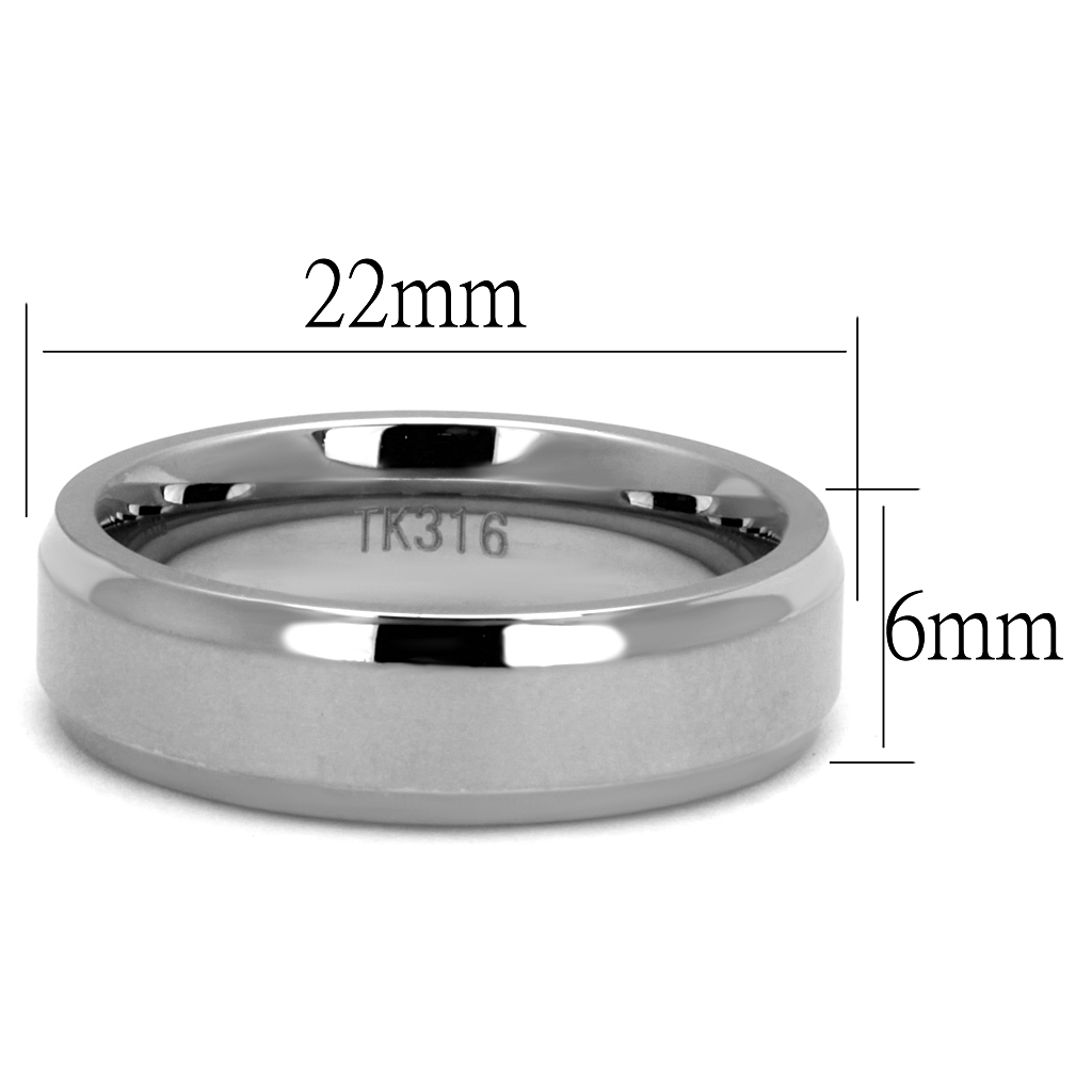 TK2916 - High polished (no plating) Stainless Steel Ring with No Stone