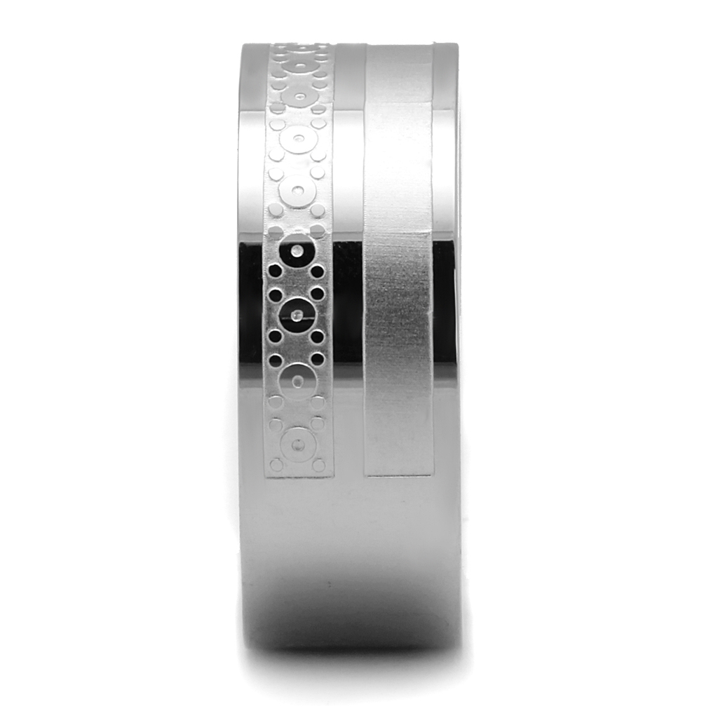 TK2944 - High polished (no plating) Stainless Steel Ring with No Stone