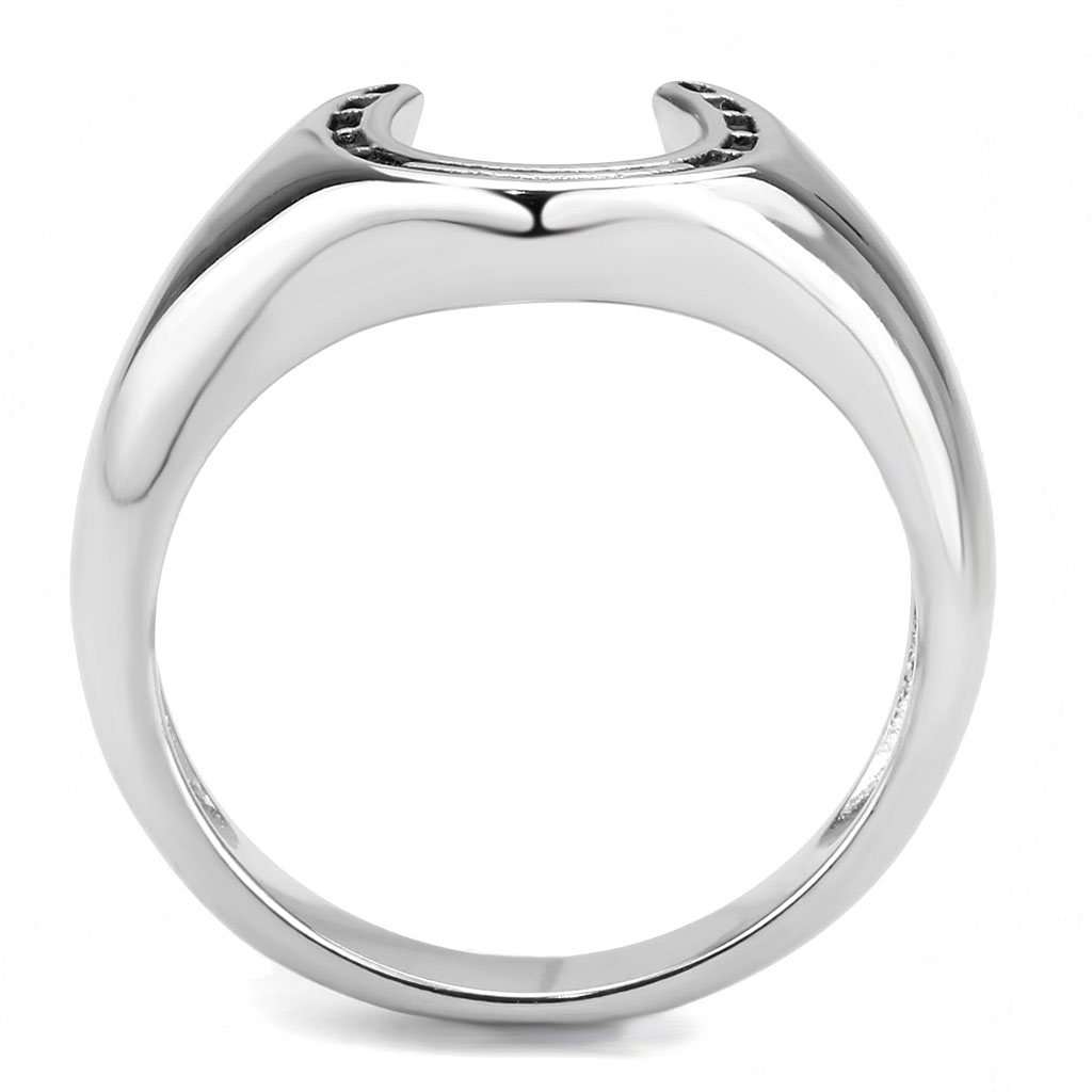 TK3619 - High polished (no plating) Stainless Steel Ring with No Stone