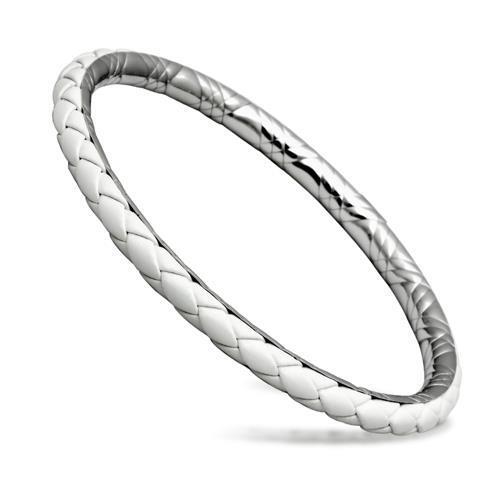 TK406 - High polished (no plating) Stainless Steel Bangle with No Stone