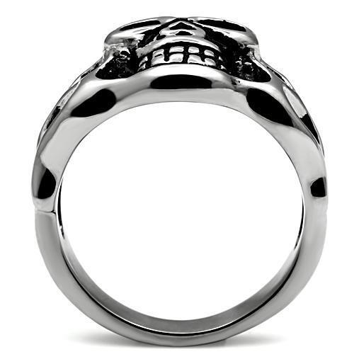 TK468 - High polished (no plating) Stainless Steel Ring with No Stone