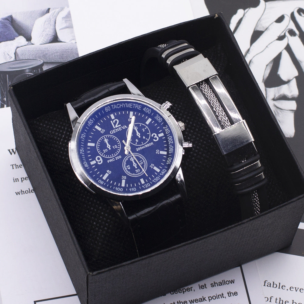 Color: 2style - Blue Light Glass Wrist Watch Men New Watches