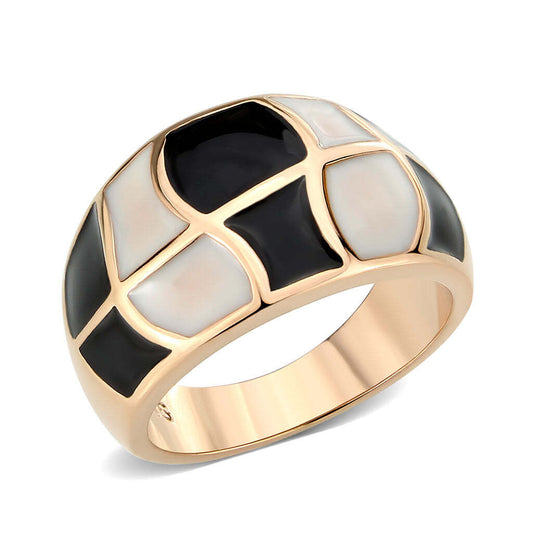 TK3827 - IP Rose Gold(Ion Plating) Stainless Steel Ring with NoStone in No Stone